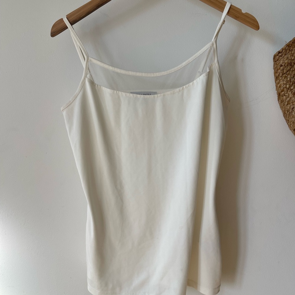 Elegant White Spaghetti Strap Top